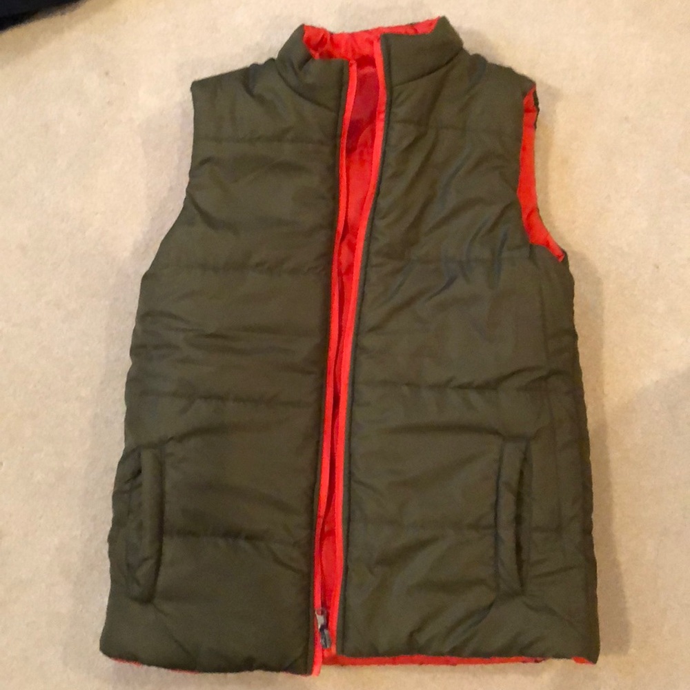 Versatile orange and green vest